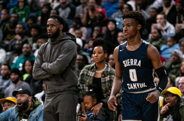 LeBron and Bronny James