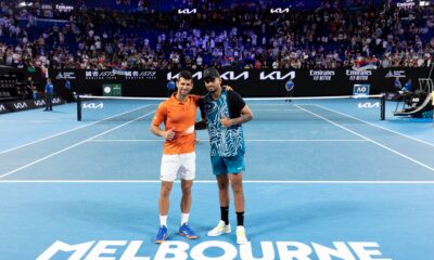 Nick Kyrgios and Novak Djokovic